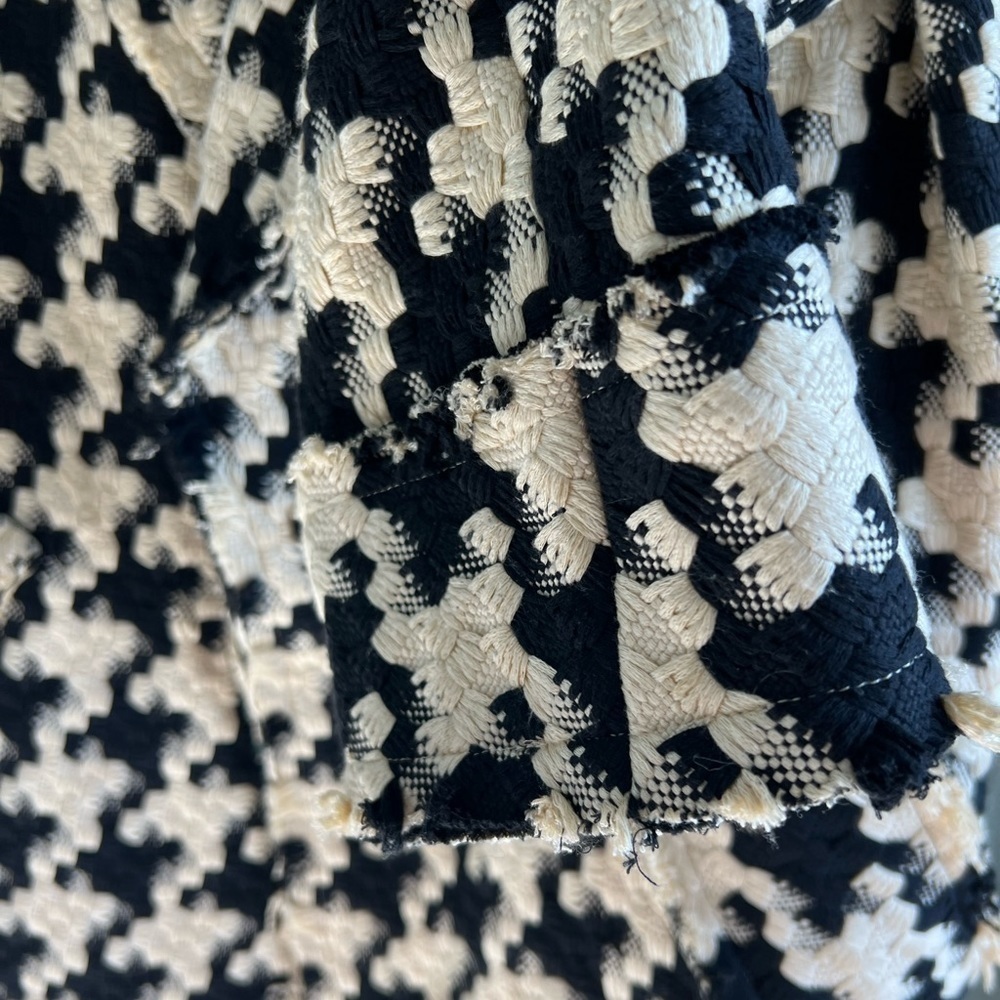 Alice + Olivia Stefan Notch Collar Coat Black Almond - Picture 7 of 13
